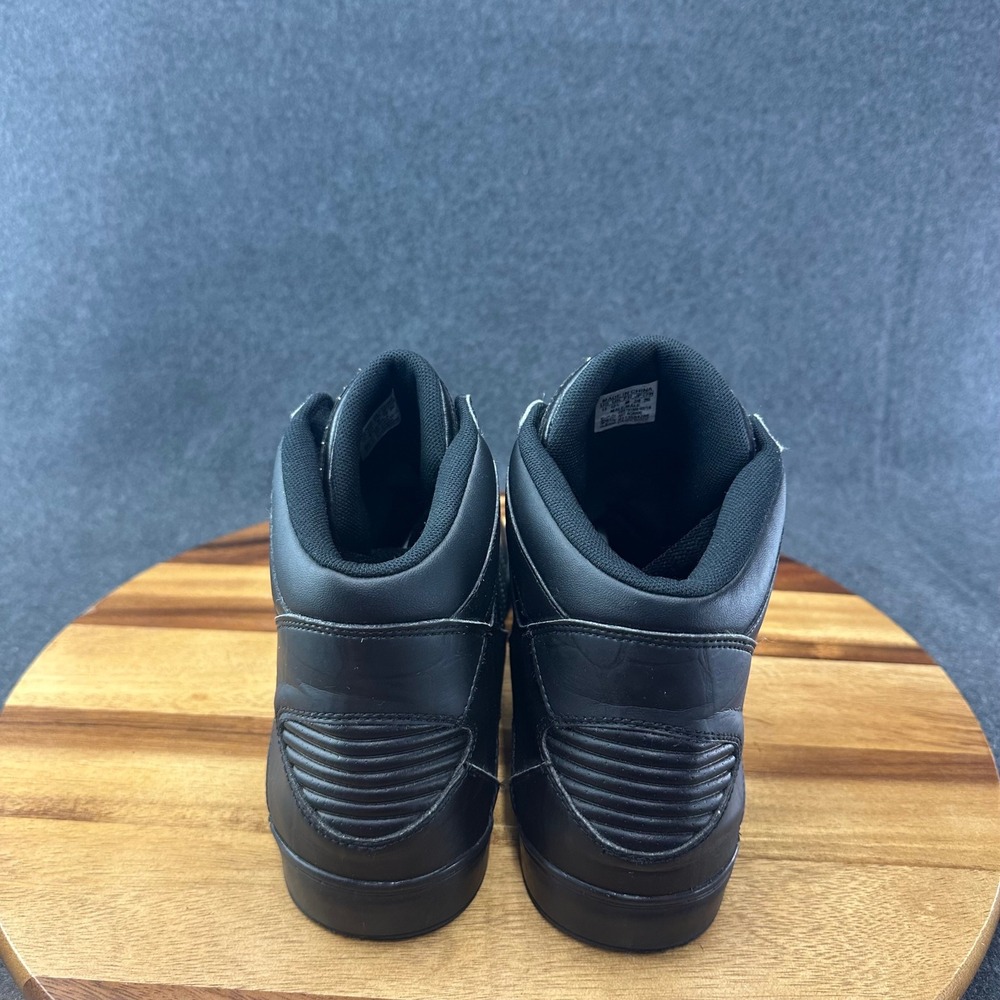 Adidas Originals Hard Hi Court AQ6800 Triple Black Mens 13 US High Top Sneaker - Picture 8 of 12